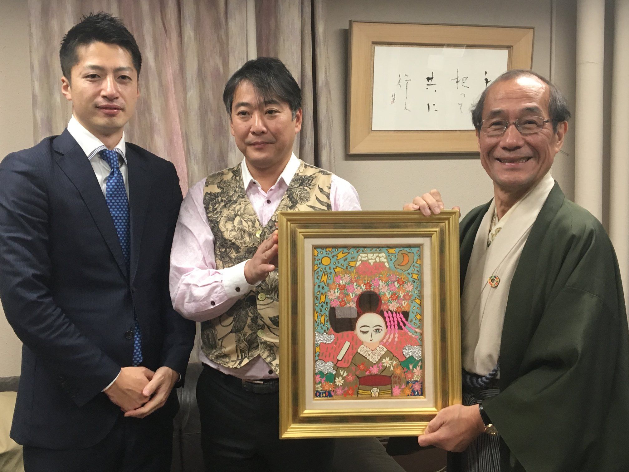 画家の大杉真司さんから、ボストンとの姉