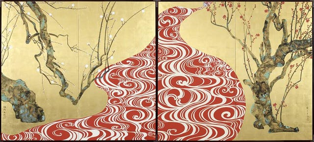 独自のニッポン画を学生の時分より標榜して
