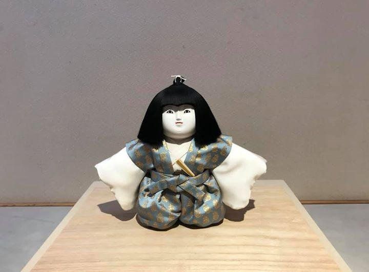 御所人形師伊東庄五郎さんの個展を拝見しに
