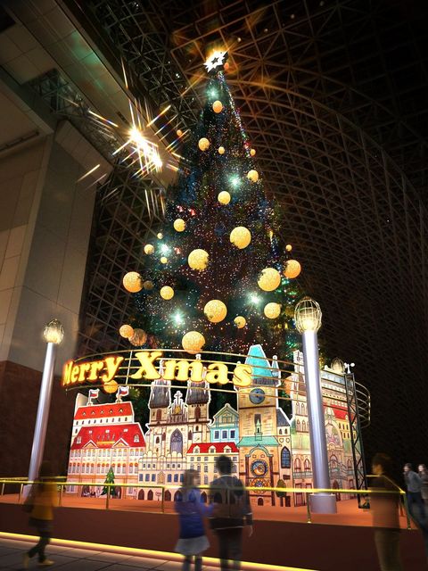高さ22mの煌めく巨大ツリーが登場 京都駅ビル クリスマスイルミネーション16