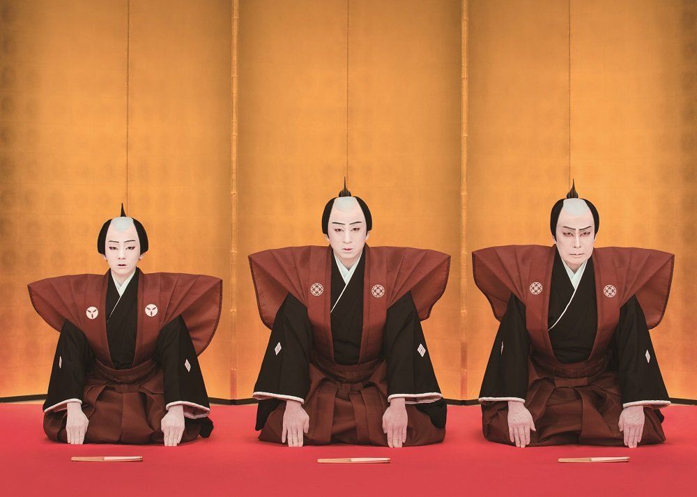 和光ホール「高麗屋三代襲名記念展」で、「松本金太郎カレンダー