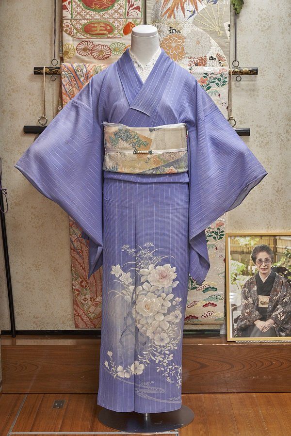 盛夏の社交着は、色も柄も涼しげに【「時代布と時代衣裳 池田