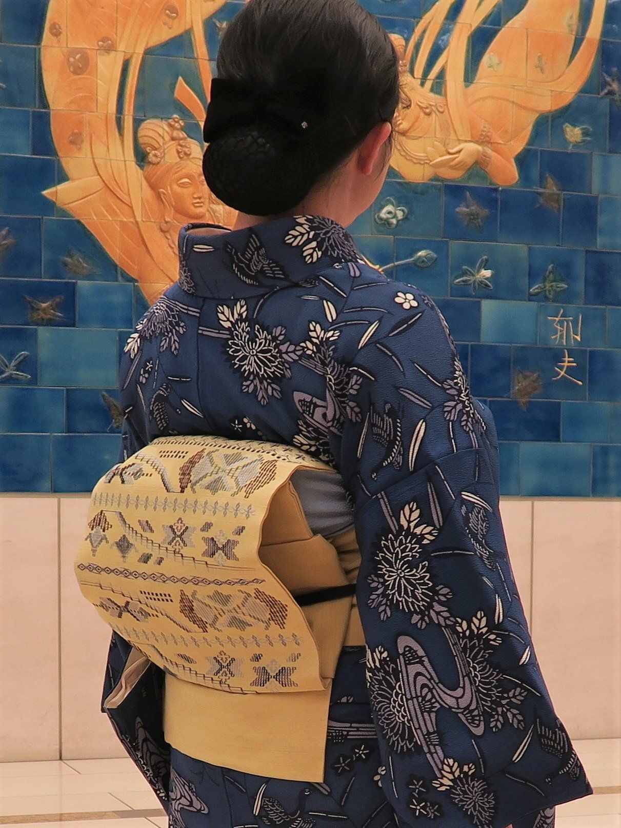 朝香沙都子の着物ダイアリー｜5月のブルーの着こなし