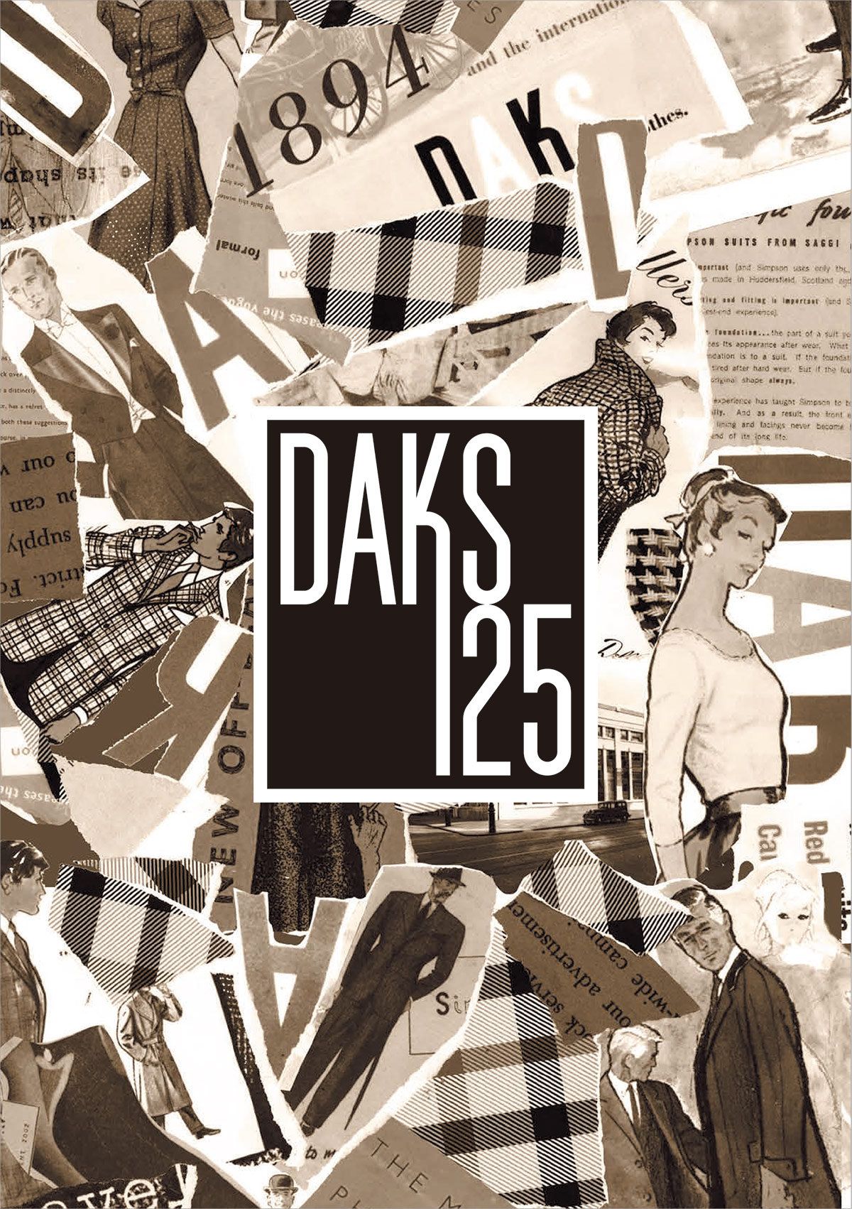 □DAKS ダックス 定7.5万 日本製 125周年 ウールトロピカル