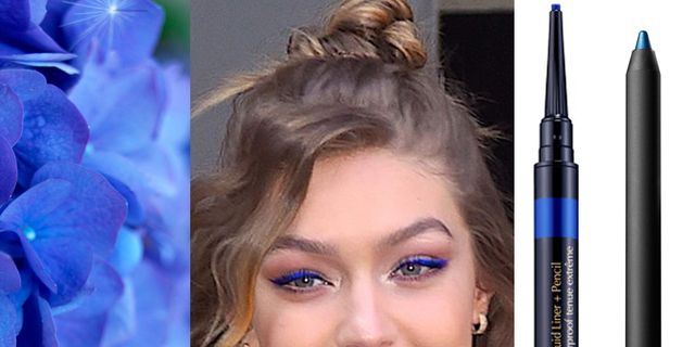 Hair, Face, Eyebrow, Blue, Lip, Beauty, Nose, Hairstyle, Electric blue, Eye, 
