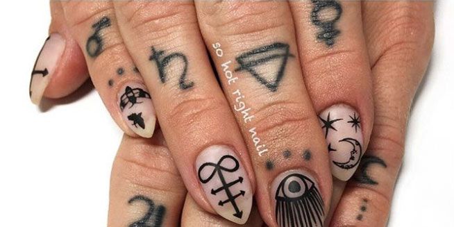 Nail, Finger, Manicure, Nail care, Nail polish, Hand, Cosmetics, Tattoo, Design, Close-up, 