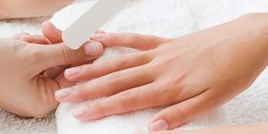 Nail, Hand, Manicure, Finger, Skin, Nail care, Cosmetics, Service, Gesture, 