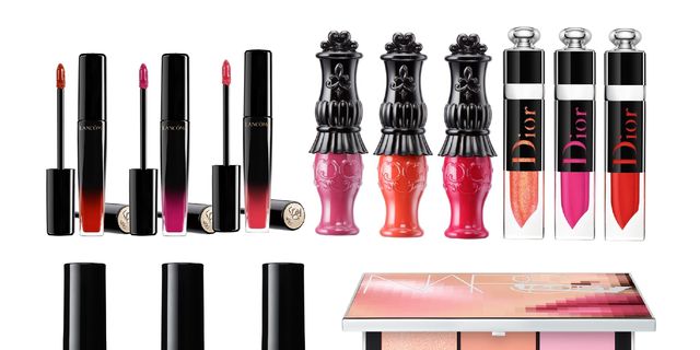 Cosmetics, Pink, Nail polish, Red, Beauty, Product, Tints and shades, Nail care, Gloss, Lipstick, 