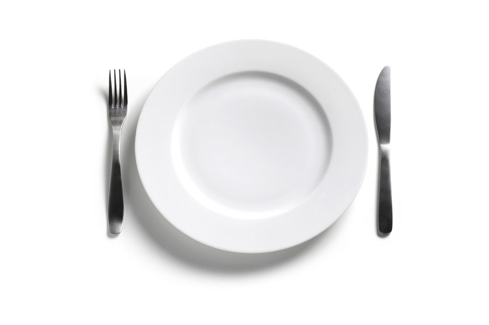 Fork, Dishware, Cutlery, Tableware, Plate, Porcelain, Saucer, Dinnerware set, Ceramic, Metal, 