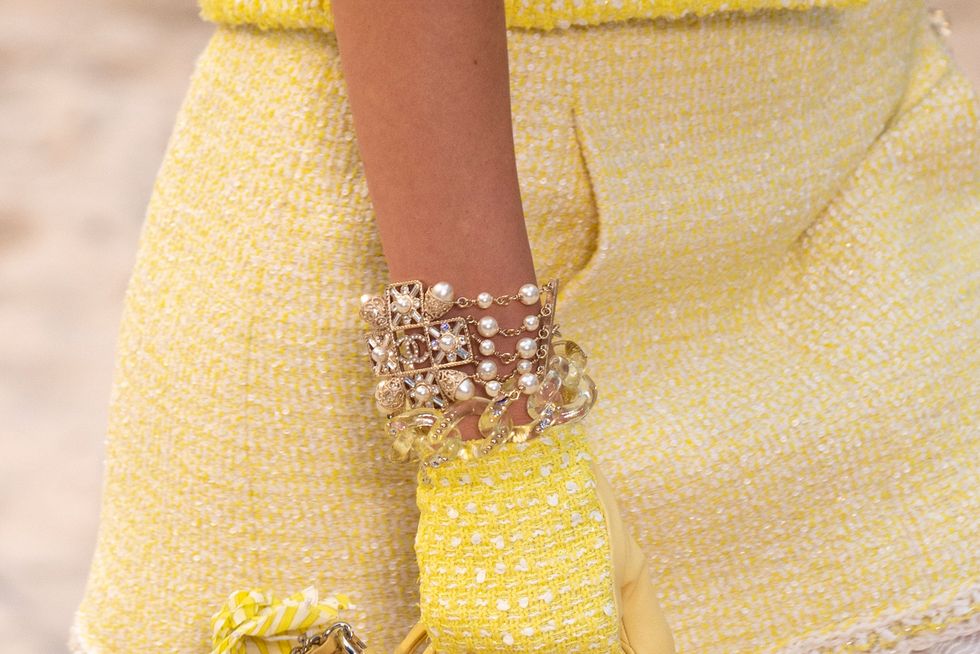 Finger, Yellow, Wrist, Style, Bag, Pattern, Fashion accessory, Fashion, Shoulder bag, Khaki, 