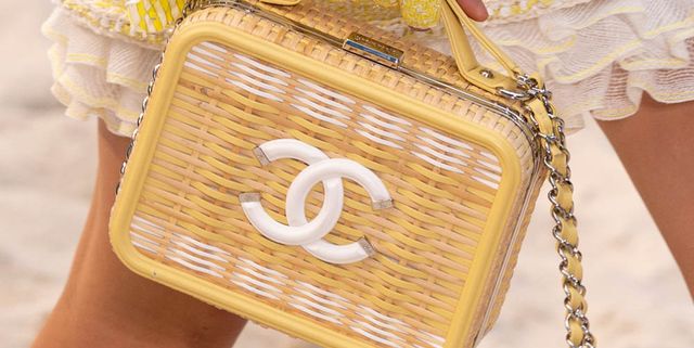 Yellow, Bag, Handbag, Fashion accessory, Fashion, Coin purse, Material property, Font, Hand, Finger, 