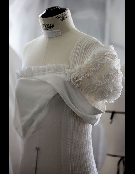 Product, Collar, Mannequin, Fashion, Bottle, Ivory, Embellishment, Natural material, Fashion design, Gown, 