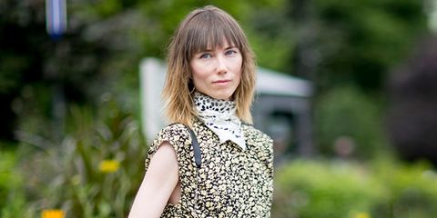 Dress, Shoulder, Bangs, People in nature, Street fashion, Day dress, Beauty, One-piece garment, Spring, Wildflower, 