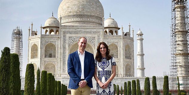 インドとブータンのロイヤルツアー中のキャサリン妃とウィリアム王子