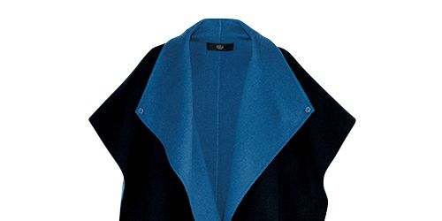 Collar, Sleeve, Textile, Outerwear, Coat, Electric blue, Fashion design, Sweater, Pattern, 