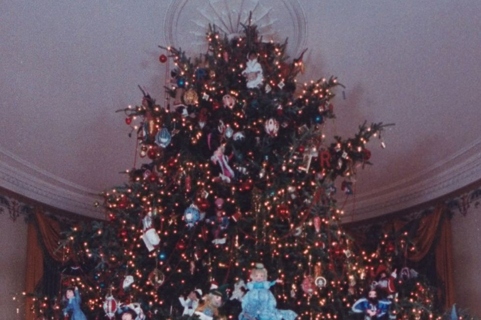 Christmas tree, People, Tree, Christmas decoration, Crowd, Christmas ornament, Christmas, Standing, Event, Fun, 