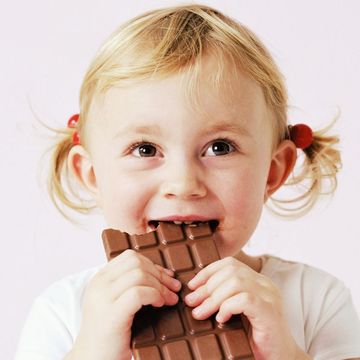 Child, Toddler, Chocolate, Mouth, Food, Eating, Brown hair, Child model, Frozen dessert, 