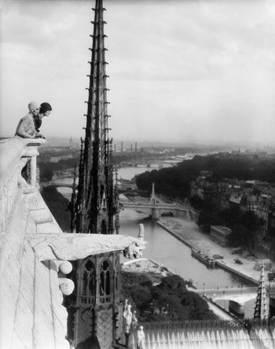 1910年パリの風景、オールドペーパーx3枚（C）送料無料 写真