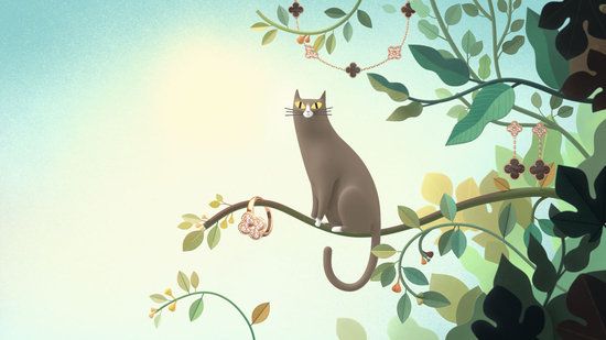 Cat, Felidae, Illustration, Small to medium-sized cats, Branch, Adaptation, Plant, Tail, Carnivore, Wallpaper, 