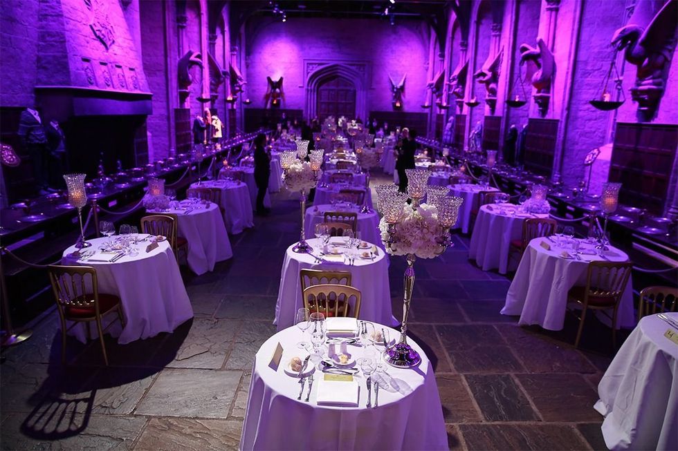 Decoration, Function hall, Purple, Violet, Wedding banquet, Lighting, Banquet, Event, Party, Chiavari chair, 