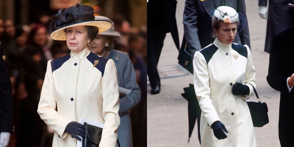 2018年のアン王女と1980年のアン王女
