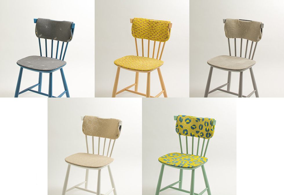 Furniture, Chair, Yellow, Table, Windsor chair, Room, Bar stool, Material property, Stool, 