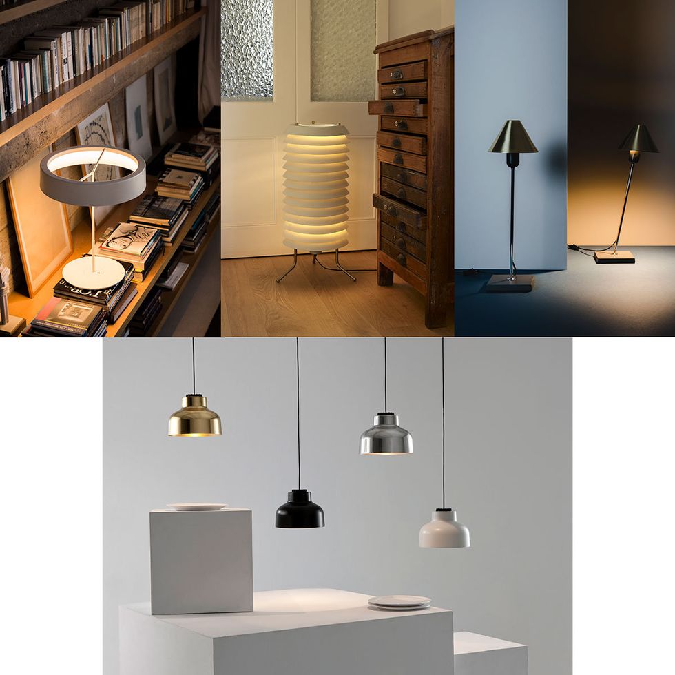 Lighting, Furniture, Interior design, Room, Lamp, Material property, Light fixture, Lighting accessory, Table, Lampshade, 