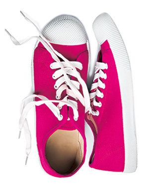 Footwear, Product, Shoe, Red, White, Pink, Magenta, Carmine, Fashion, Black, 