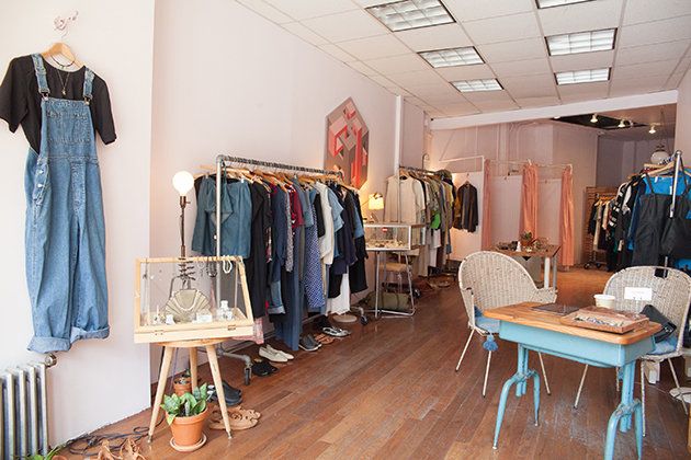 Room, Furniture, Flowerpot, Clothes hanger, Fashion, Retail, Dress, One-piece garment, Boutique, Collection, 