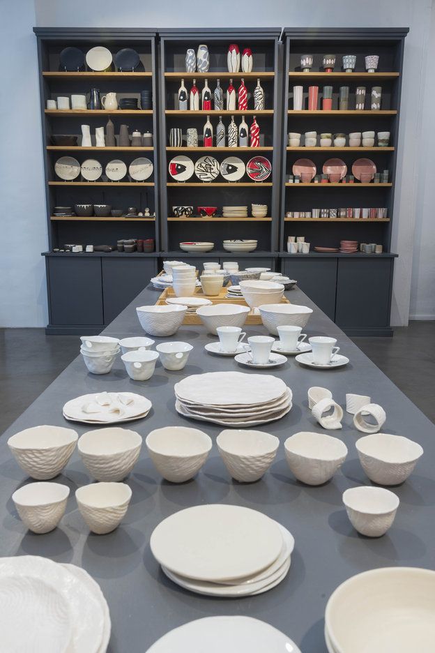 Porcelain, Ceramic, Dishware, Baking, Pottery, Bowl, Tableware, Collection, Architecture, Interior design, 