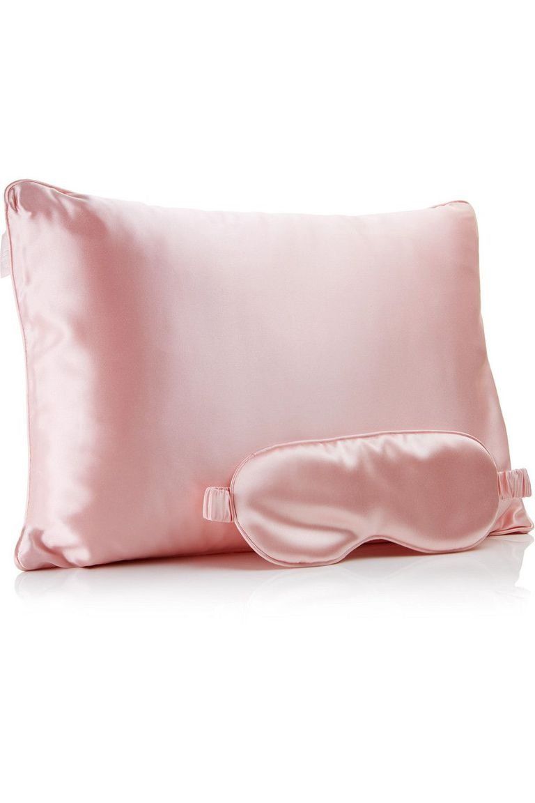 Pink, Bedding, Pillow, Cushion, Linens, Textile, Satin, Furniture, Throw pillow, Rectangle, 