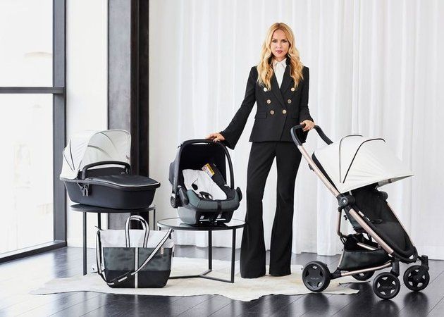 Product, Baby carriage, Baby Products, Comfort, Suit, Black-and-white, Vehicle, Style, Diaper bag, Blazer, 