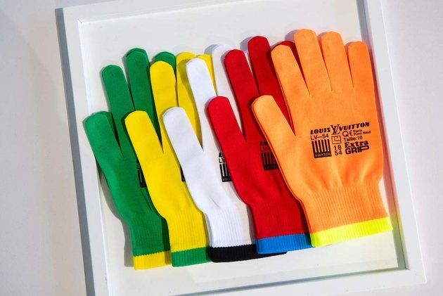 Finger, Hand, Glove, Colorfulness, Writing implement, 