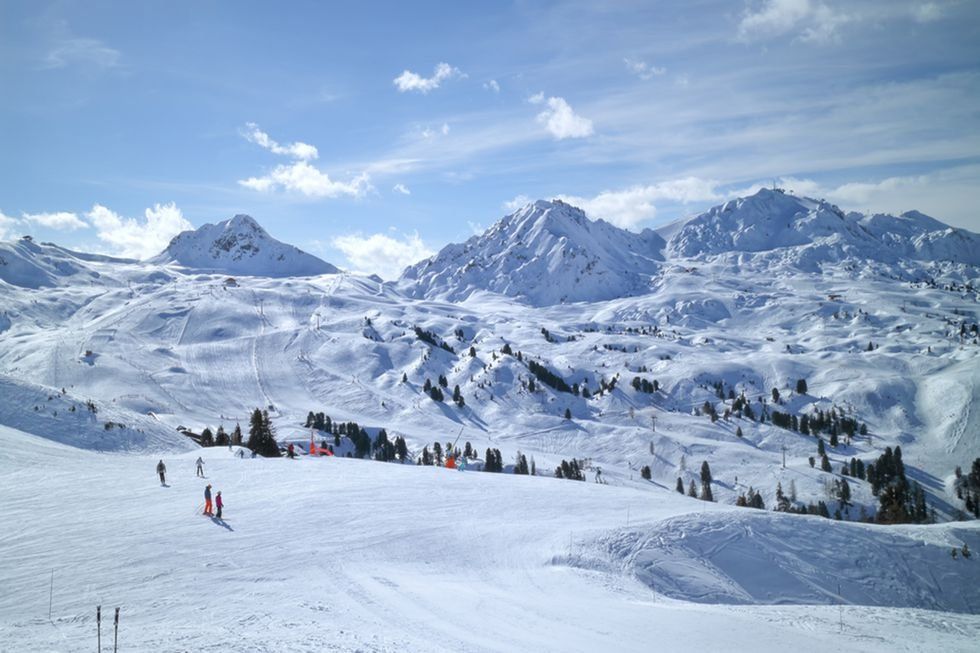 Snow, Mountain, Mountainous landforms, Piste, Mountain range, Winter, Alps, Winter sport, Skiing, Recreation, 