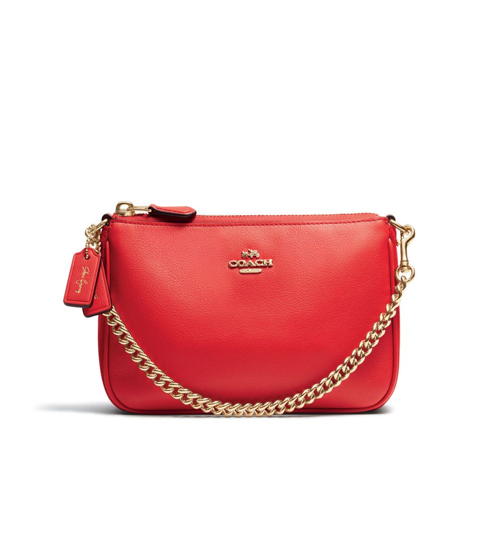 Handbag, Bag, Red, Leather, Fashion accessory, Shoulder bag, Pink, Material property, Coin purse, Magenta, 