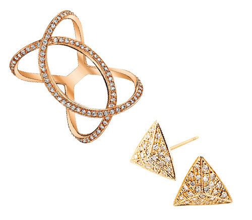 Metal, Body jewelry, Gold, Triangle, Chain, Circle, Cone, Natural material, Idiophone, Brass, 