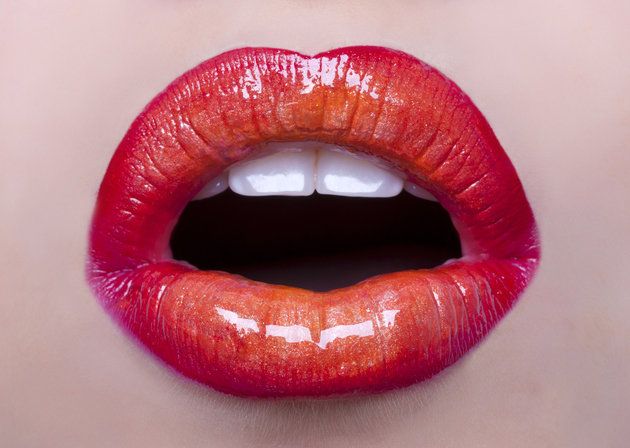 Lip, Mouth, Red, Close-up, Jaw, Lip gloss, Material property, Food, 