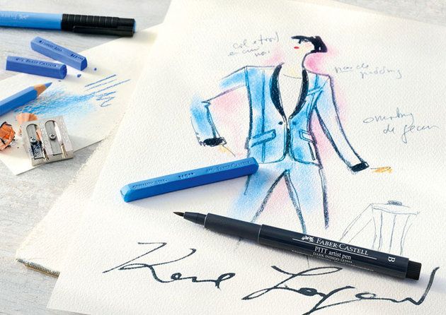 カール・ラガーフェルドが手掛けるスケッチのための筆記具セット