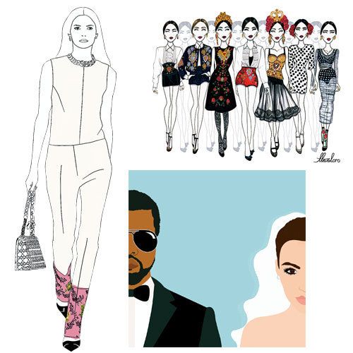 People, Sleeve, Standing, Style, Line, Sunglasses, Fashion, Art, Neck, Pattern, 