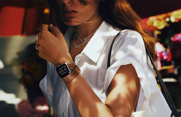 希少品1539 熱 Apple Watch HERMES エタン 二重 エルメス