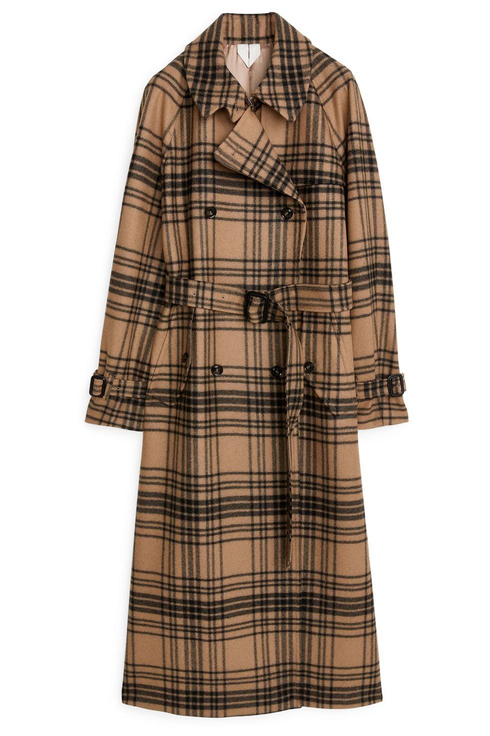 Clothing, Plaid, Tartan, Pattern, Outerwear, Coat, Sleeve, Design, Trench coat, Overcoat, 
