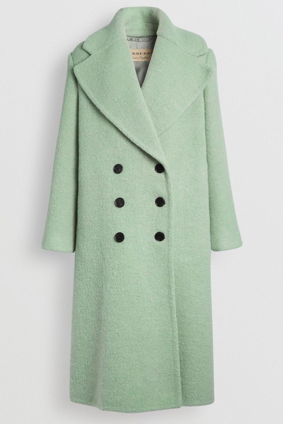 Clothing, Coat, Overcoat, Outerwear, Green, Trench coat, Sleeve, Duster, Robe, Collar, 