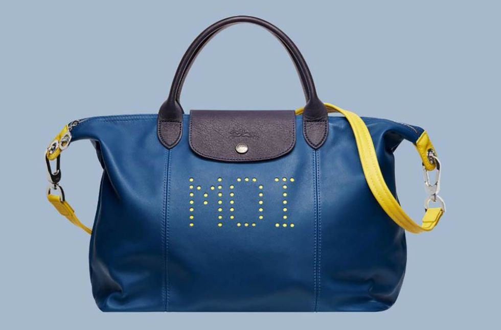 Product, Yellow, Bag, Luggage and bags, Shoulder bag, Azure, Strap, Electric blue, Handbag, Leather, 
