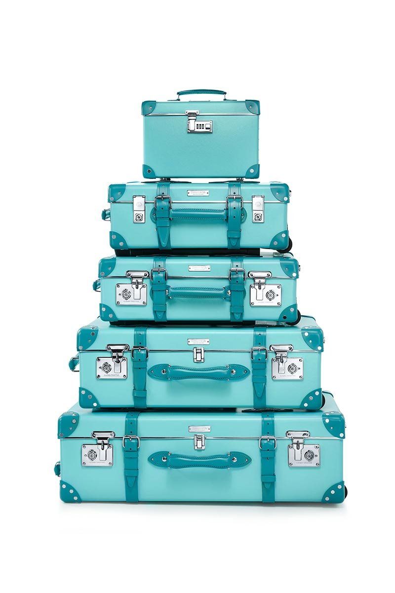 Product, Turquoise, Aqua, Turquoise, Suitcase, Fashion accessory, Plastic, Rectangle, 