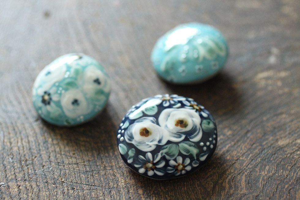 Blue, Teal, Turquoise, Natural material, Aqua, Collection, Easter egg, Easter, Oval, Turquoise, 