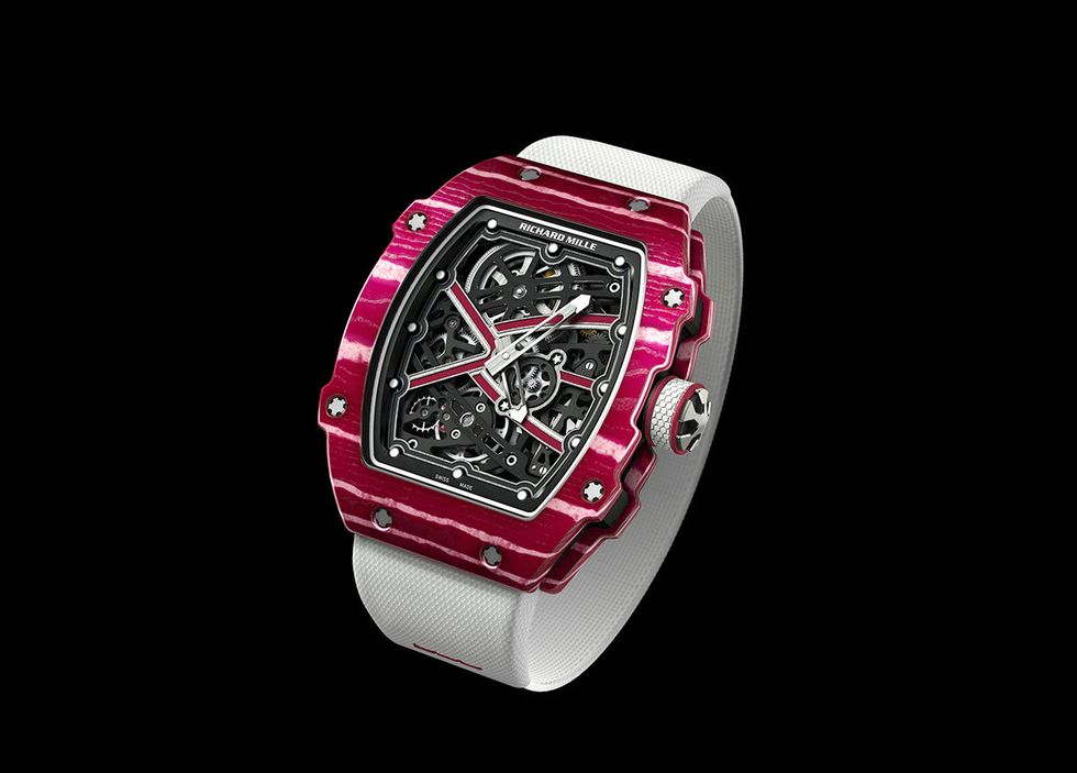 Watch, Analog watch, Watch accessory, Pink, Fashion accessory, Product, Jewellery, Magenta, Strap, Brand, 