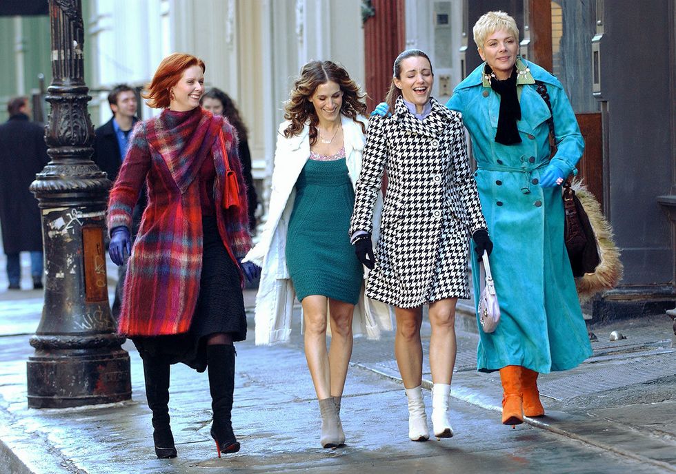 Winter, Trousers, Coat, Outerwear, Dress, Street fashion, Street, Fashion, Electric blue, Walking, 