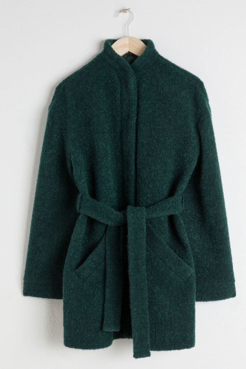 Clothing, Outerwear, Overcoat, Sleeve, Coat, Green, Collar, Robe, Wrap, Costume, 