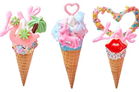 Ice cream cone, Soft Serve Ice Creams, Frozen dessert, Ice cream, Cone, Dessert, Food, Gelato, Dairy, Sorbetes, 