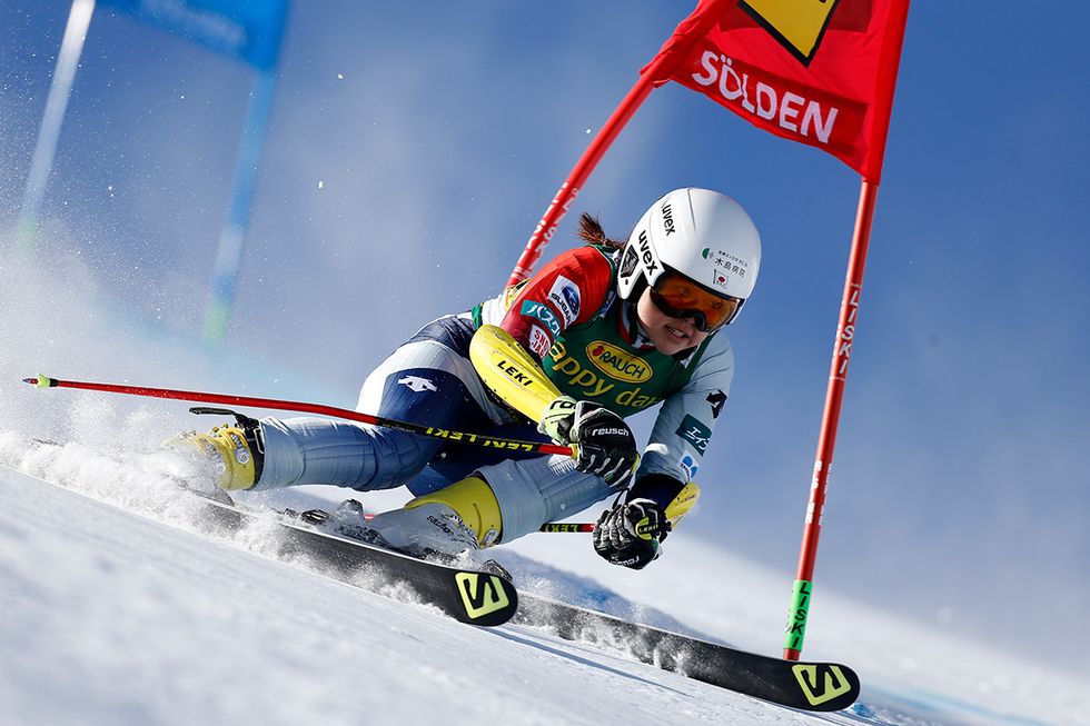 Sports, Alpine skiing, Skier, Slalom skiing, Ski boot, Ski pole, Skiing, Ski, Downhill, Winter sport, 